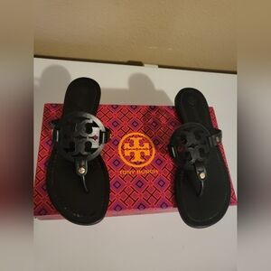 Tory burch Miller patent sandals
